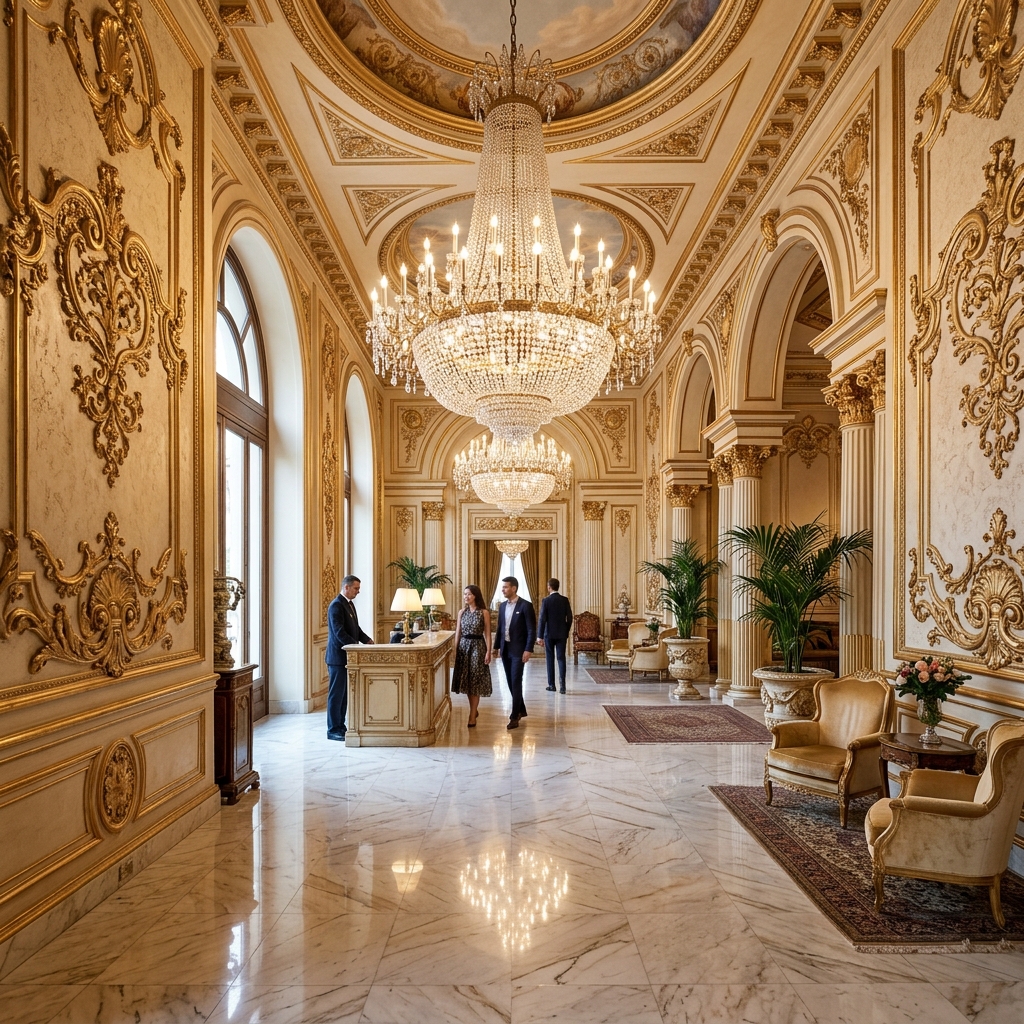 Otel lobi italyan sıva projesi